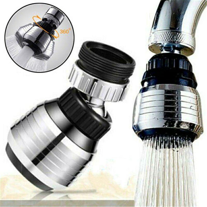 Đầu Vòi Tăng Áp Lực Nước Xoay 360 Độ Tiết Kiệm Nước | Đầu Vòi Tăng Áp Lọc Nước Chất Liệu ABS Và Thép Không Gỉ Bền Đẹp 2