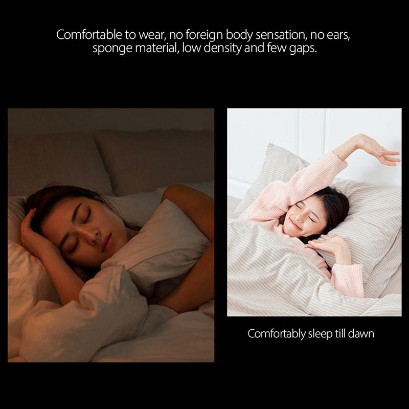 Product Introduction of Silicone Sponge Sleeping Ear Plugs Portable Soundproof Earplugs Soft Foam Anti-noise Earplug Travel Noise Reduction 25