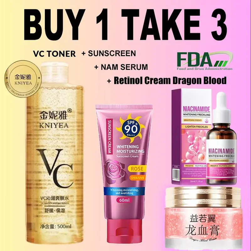 korean glutathione brand 'bangladesh' daraz CUISHIFAN Niacinamide Body Whitening Lotion SPF 50 PA++ 400ml+200ml Moisturizing Brightening Bare Vanilla Scent Ready for your close-up