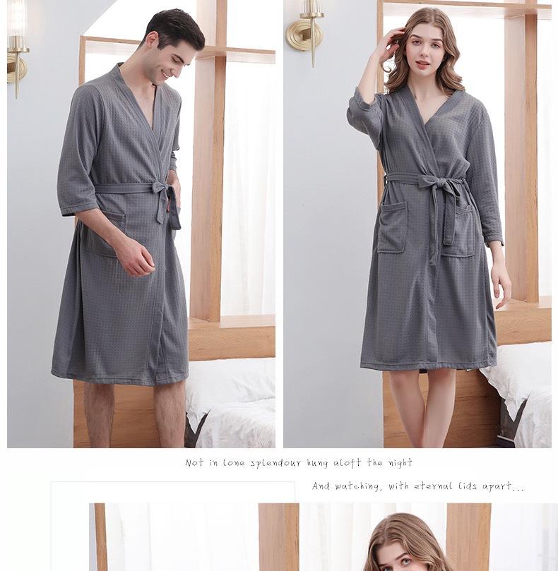 Product Introduction of Stylish Bathrobes for Men and Women  for Hotel Wholesale Wide and Absorbent Bathrobes for Relaxing 14
