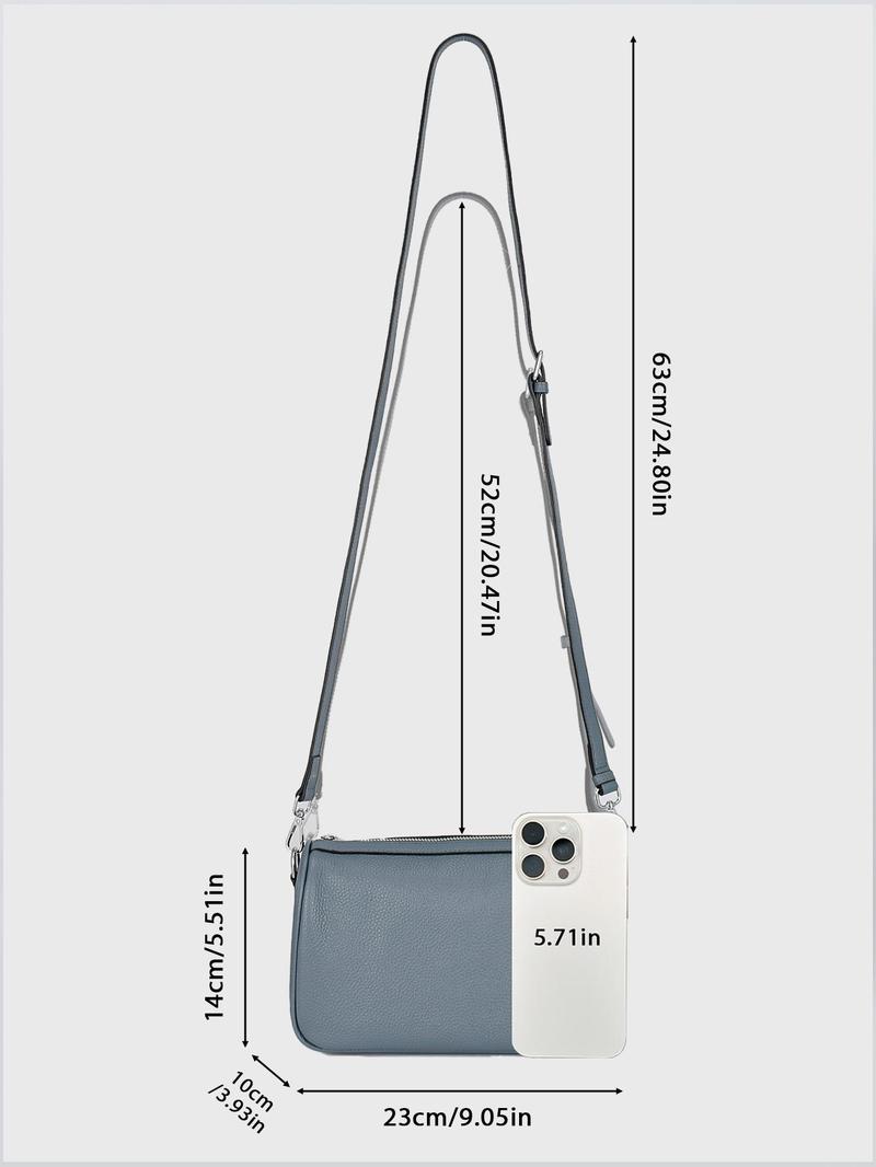 Product Introduction of Women's Fashionable Solid Color Crossbody Bag, Casual Versatile Shoulder Bag for Daily Used, Trendy All-match Commuter Bag 1