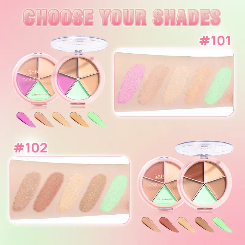 SANIYE [BPOM] Original Matte Concealer Makeup High Coverage 5 Warna Profesional Wajah Makeup R1179 1