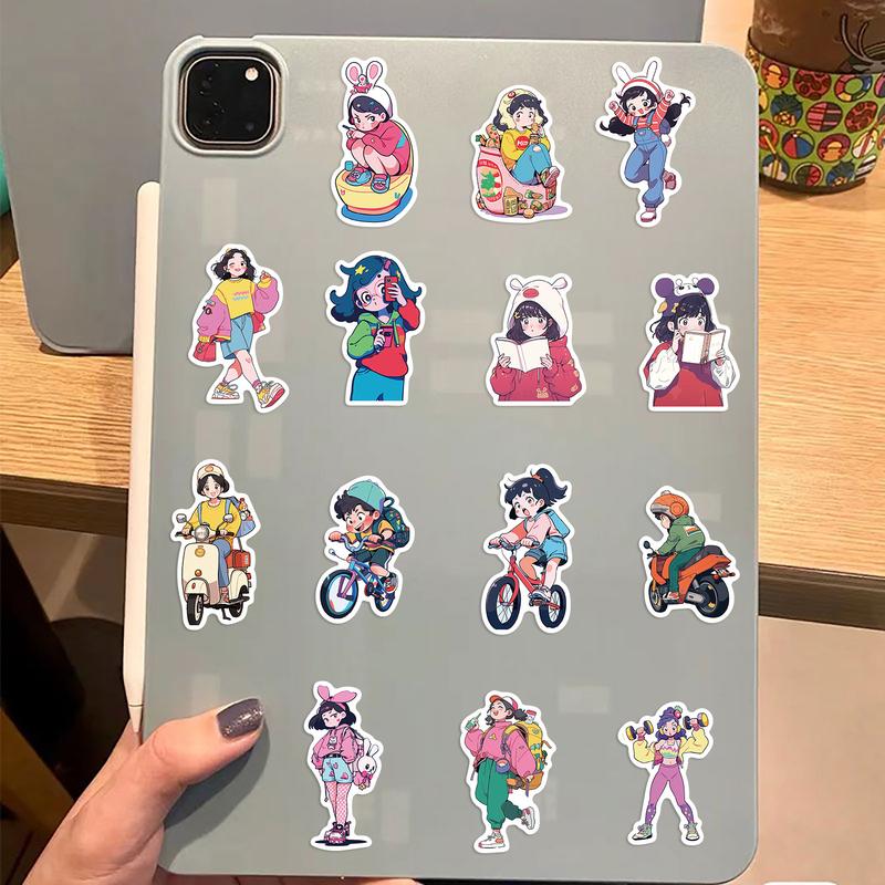 Product Introduction of 50 Pieces Original Life Daily Graffiti Stickers DIY Decorative Guitar Water Cup Notebook Waterproof Paste Motorcycle Refrigerator Helmet Di Decorative Stickers 5