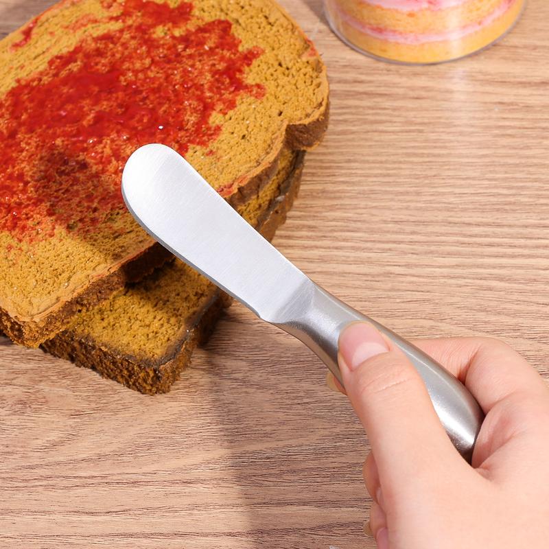 Product Introduction of 1/2Pcs Butter Knife Portable Stainless Steel Long Handle Cheese Cutting Knifes Multi-purpose Bread Cream Spreaders Home Kitchen 16
