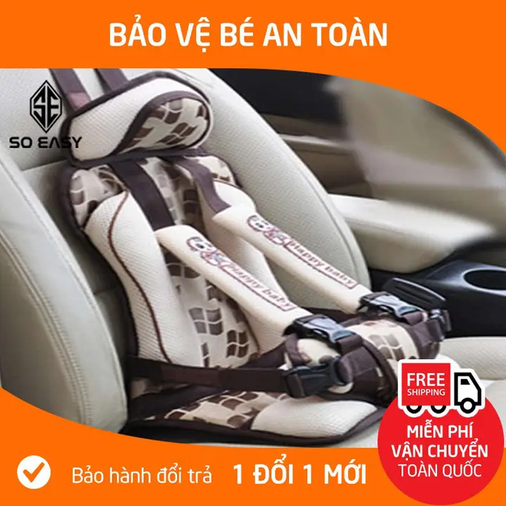 Ghế ngồi ô tô an toàn cho bé - Đai an toàn cho bé đi ô tô Happy baby cao cấp