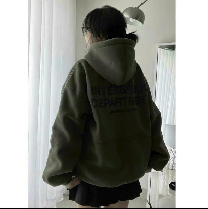 Áo Hoodie Nỉ Zip In Chữ Dây Kéo Nón 2 Lớp Tay Phồng Nách Rộng Unissex Nam Nữ Menwwear , áo hoodie 4