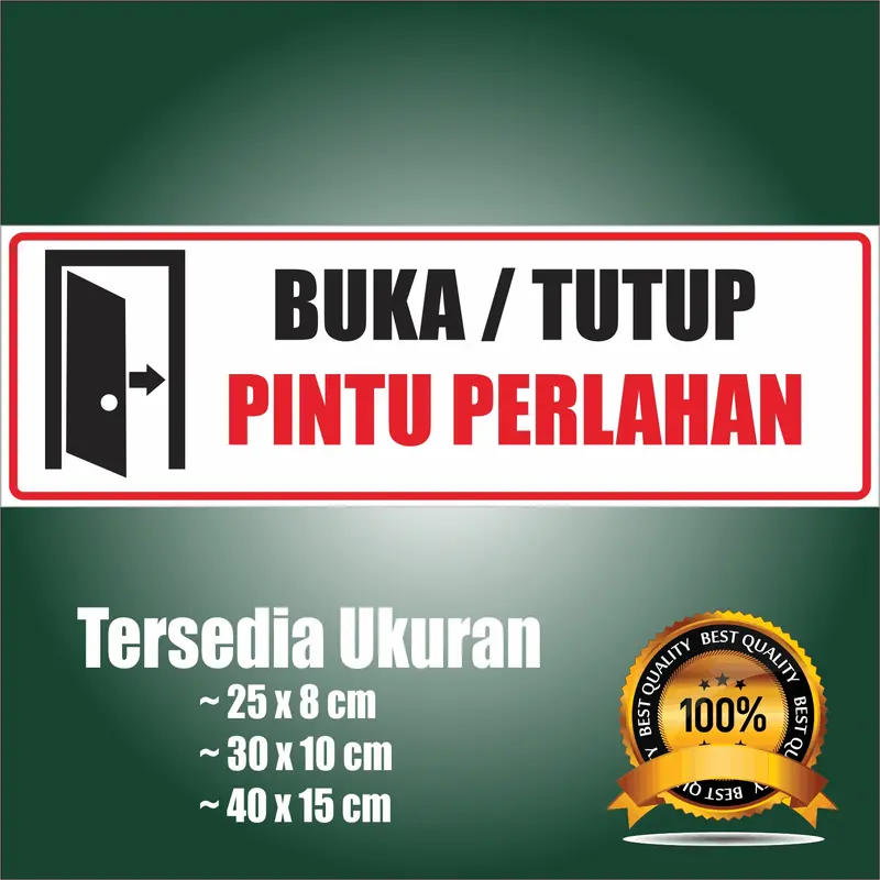 STIKER PINTU BUKA/TUTUP STOK READY BANYAK Dekorasi Berwarna Tahan air Aksesoris 4