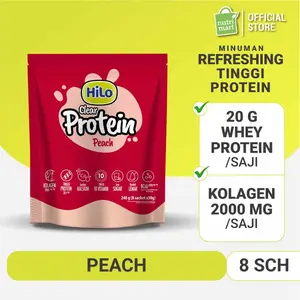 HiLo Clear Protein Powder 8 sch - Refresh Hydration Peach Water