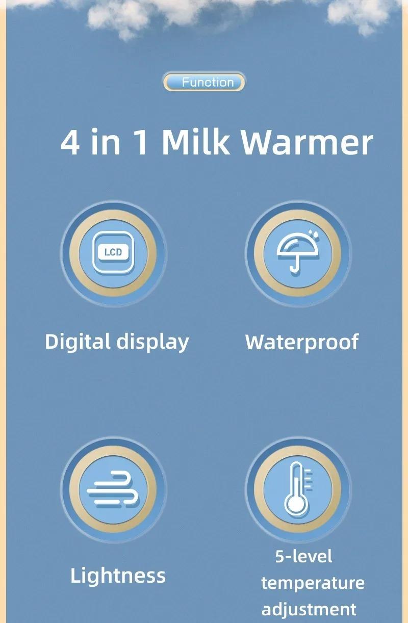 Product Introduction of Universal Baby Milk Warmer Digital Display Baby Bag USB Nursing Bottle Heater Portable Baby Bottle Warmer Thermal Bag for Travel 23