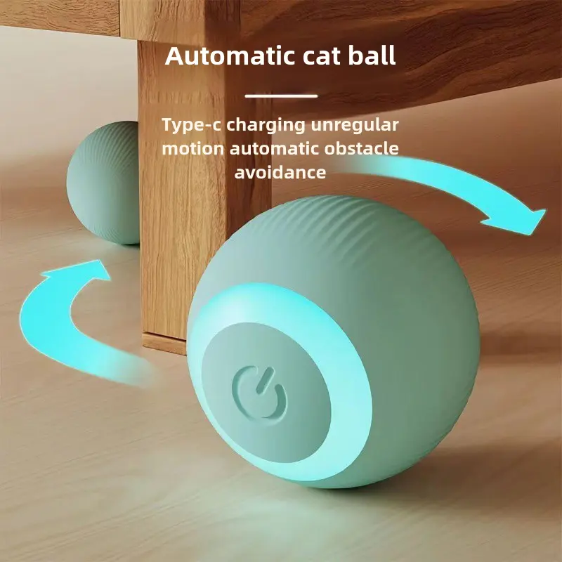 Electric Cat Toy Ball Smart Rolling Ball Durable Chew Cat Toy Self-Entertainment Boredom Ball Artifact Dust-Free Pet Supplies