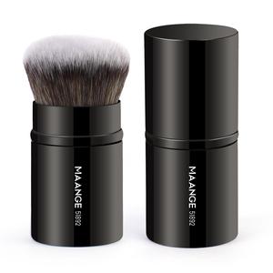 Brocha de maquillaje retráctil profesional, 1 unidad de brocha para iluminador en polvo suelto con cerdas suaves para principiantes, Regalo para mujeres y niñas