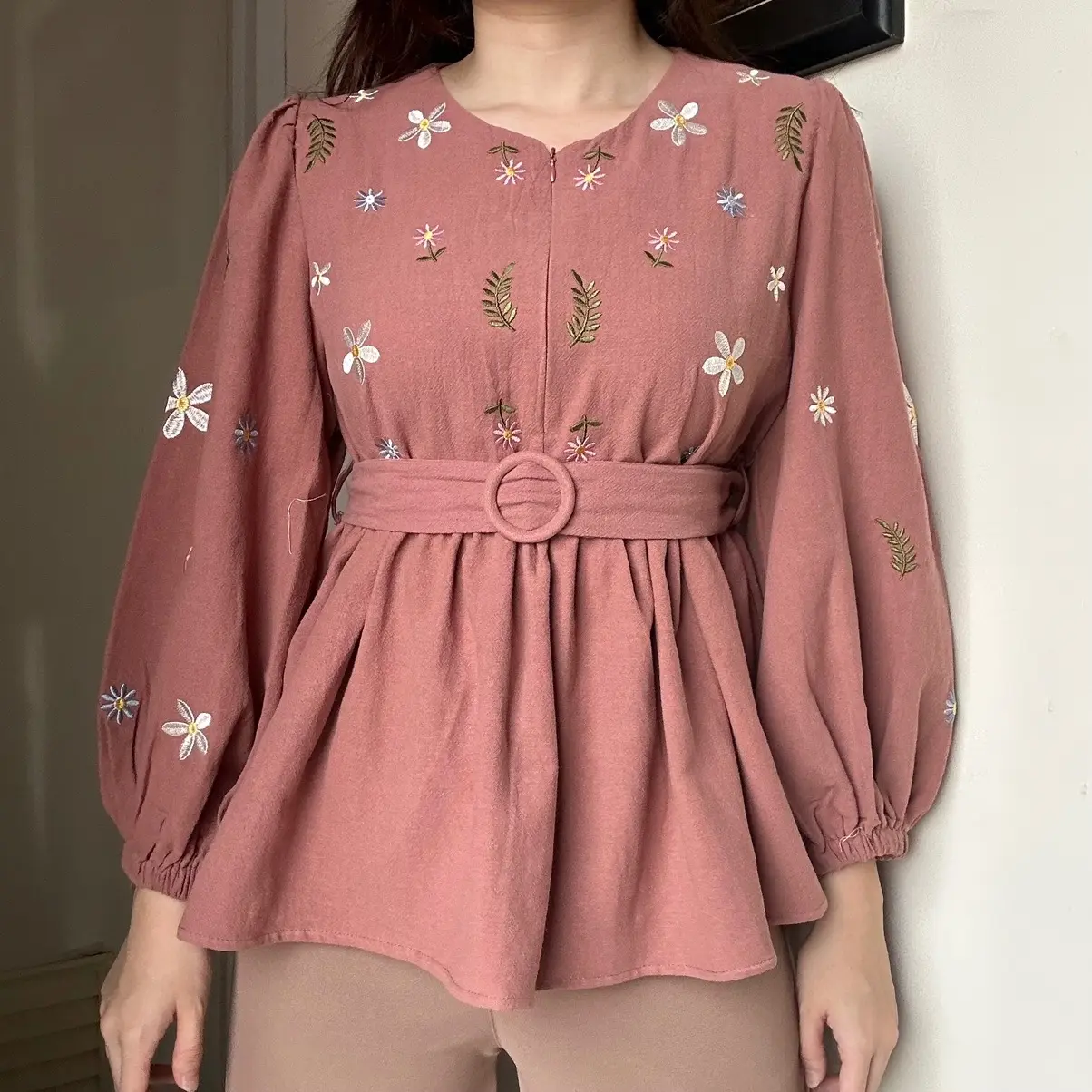 Reyna Top atasan blouse kemeja wanita korean style by Biel the label Linen Panjang