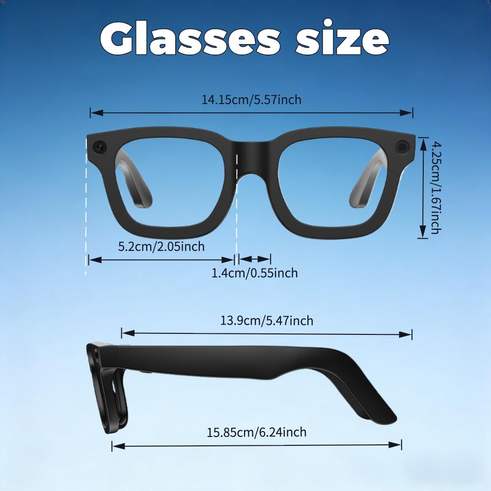 AI Smart Glasses Change Color Real-time Translation Eyewear 800W Camera Bluetooth Call Sunglasses Men Women Video Music Playe