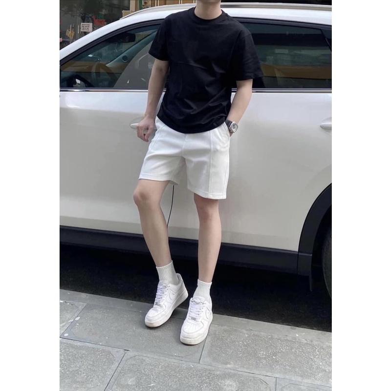 COMBO 2 Quần Short unisex nam nữ chất cotton cao cấp, phong cách thể thao, mặc thoáng mát, co dãn 4 chiều, quần đùi nam nữ, basi Sport Quần Ngố 2