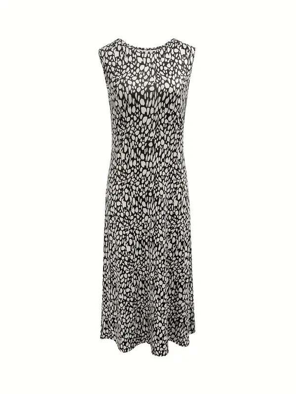 Women's All Over  Print   Dress without Belt, Casual Sleeveless Dress for Beach Holiday Vacation, Ladies Clothes for All Seasons 1