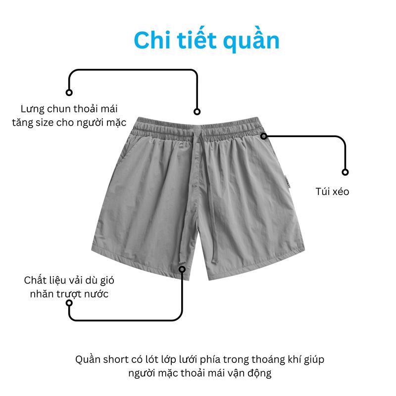 Product Introduction of Quần Short Dù CEMMERY Local Brand POLY SHORT Unisex Nam Nữ 3 MÀU 3