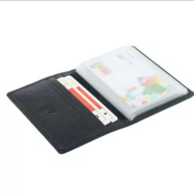 Product Introduction of Dompet Kartu 18 in 1 Card Holder + slot uang kulit sintetis dompet kartu kredit Hitam kulitasli pu leather minimalis dom pet wallet cowok visual 22