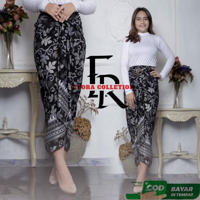 rok lilit - fashion wanita - bawahan kebaya - rok lilit batik - bawahan batik - motif pepaya kain - Wisuda - free Ring