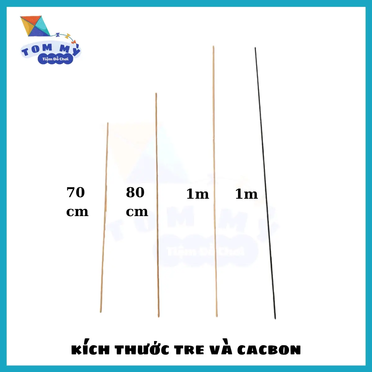 [Nhiều Kích Thước] Nang Sườn Cây Tre Và Thanh Carbon Dành Cho Diều Thả Trên Bầu Trời Bền Bỉ Chống Mọt