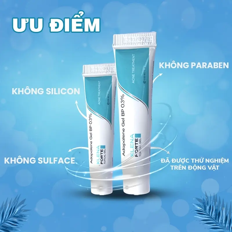 Klena Forte Adap 0,1% ~ 0,3% hỗ trợ giảm mụn trứng cá, mụn ẩn 15-30gr 7