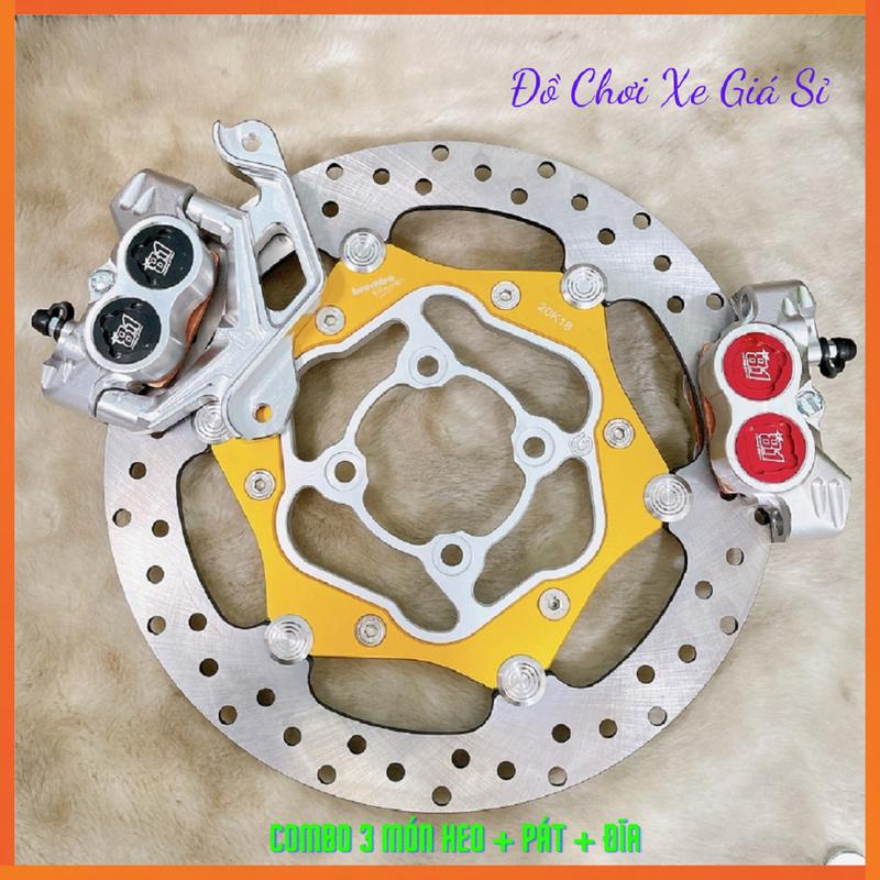 [ Combo Trước Xe  Máy ] Heo 4Pis 81 Racing Kèm Pad CNC + Đĩa OverSize 267mm  - Gắn Các Dòng Xe Máy Thông Dụng