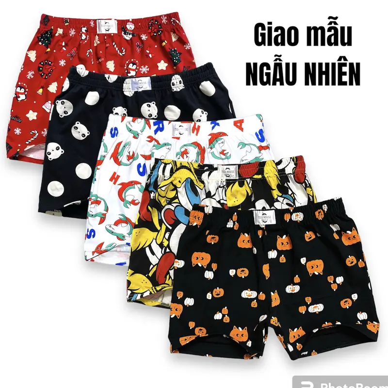 Combo 5 Quần đùi mặc ở nhà, mặc ngủ, chất liệu thun cotton co giãn - GIAO MẪU NGẪU NHIÊN - TIDI HOUSE Menswear 2