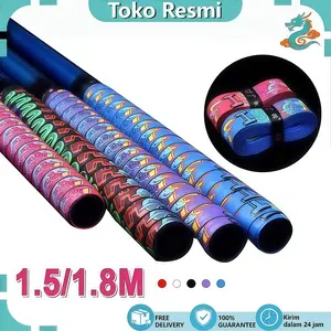 1.5/1.8 Fishing Rod Belt / Meter Fishing Rods Accesorios / Colorful Badminton Racket Grip / Fishing Rod Sweatband Gradient / Badminton Racket Tape Racquet Sports Sweat-absorbent Belt Anti-slip Tape/Multicolor