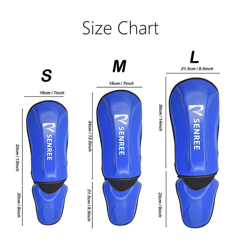 Boxing Shin Guards, 1 Pair Adjustable Boxing Instep Protector, Durable Professional Boxing Gear for Kickboxing, MMA Training and Fight 1