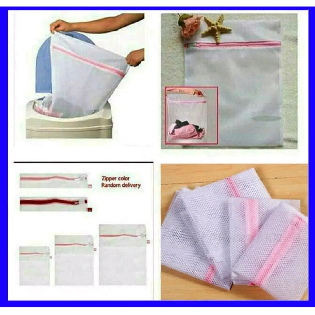 Laundry Net Kantong Jaring Laundry Bag Zipper Jaring Cuci Nett Cuci Tas dan Keranjang