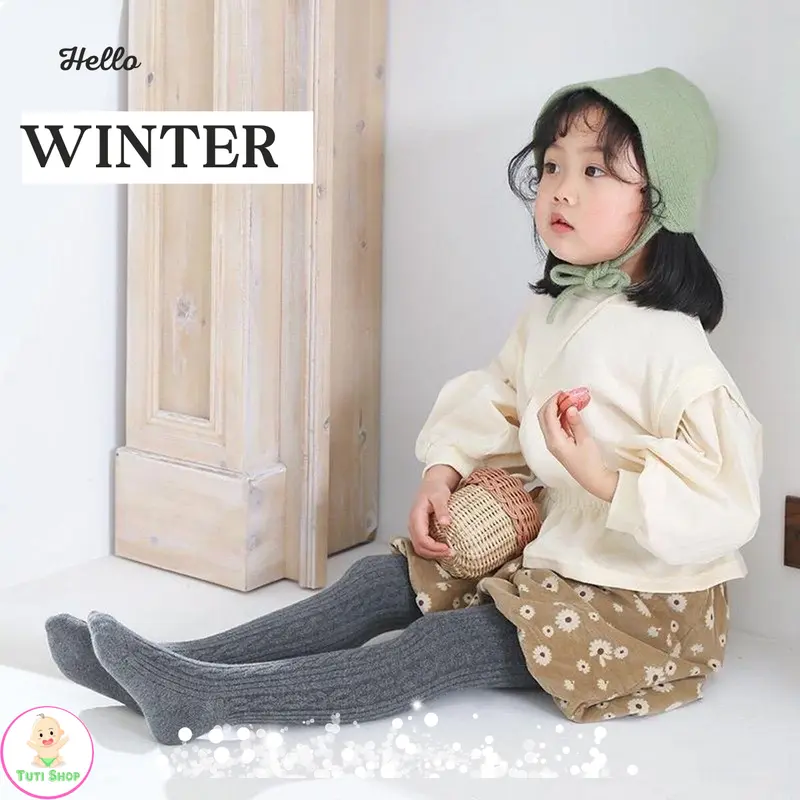 Quần tất len có bàn, quần legging, vớ quần,  quần tất cho bé gái từ 3 tháng đến 6 tuổi 6