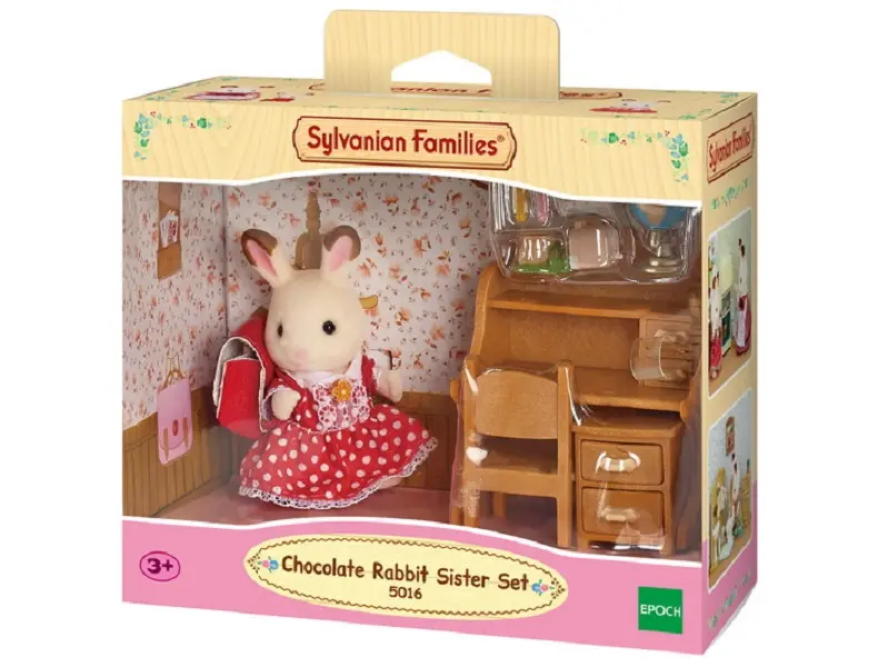 Mainan Koleksi Sylvanian Families Chocolate Rabbit Sister Set 0