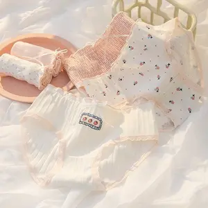 12Pcs CD CS033 Celana Dalam Wanita Katun Motif Lucu Dewasa Remaja Cewek Spandex Nyaman 12Pcs CD CS033 Celana Dalam Wanita Katun Motif Lucu Dewasa Remaja Cewek Spandex Nyaman