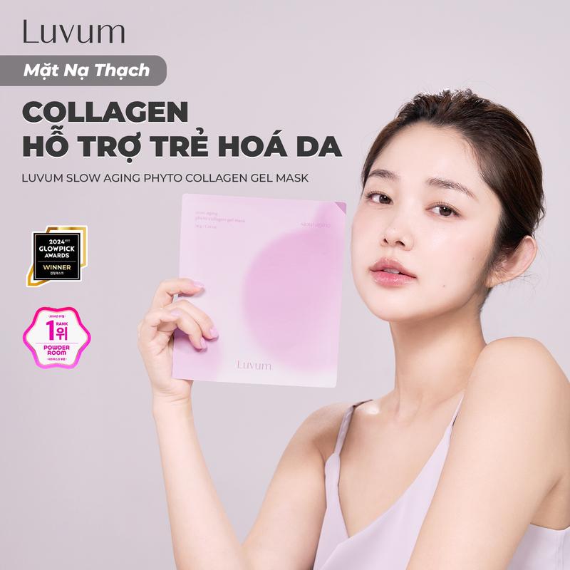 Hộp 5 Mặt Nạ Thạch Collagen Giúp Trẻ Hoá Da Luvum Slow Aging Phyto Collagen Gel Mask  33g [B1]