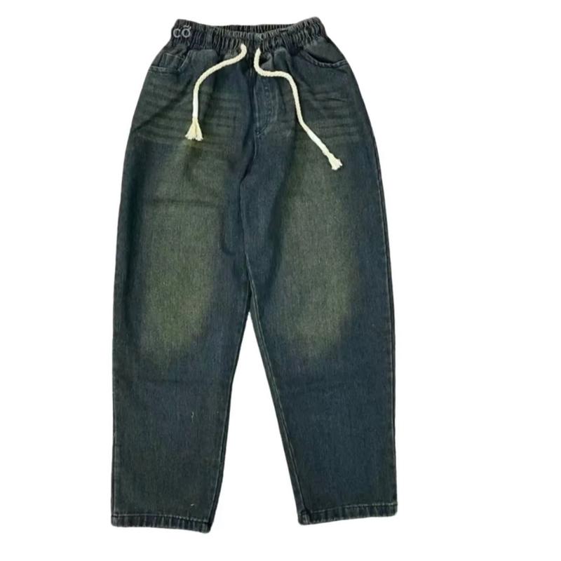 Quần jean nữ dáng bagyy cạp chun lưng cao 4 màu : xanh đậm - xanh nhạt - xám khói - đen . ( không rách) 0