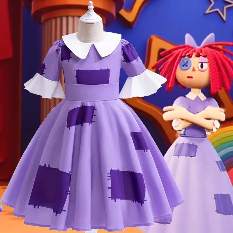 New Cosplay Magic Digital Circus Yajeayour Tower Dress-up Clothes Children's Stage Performance Dress