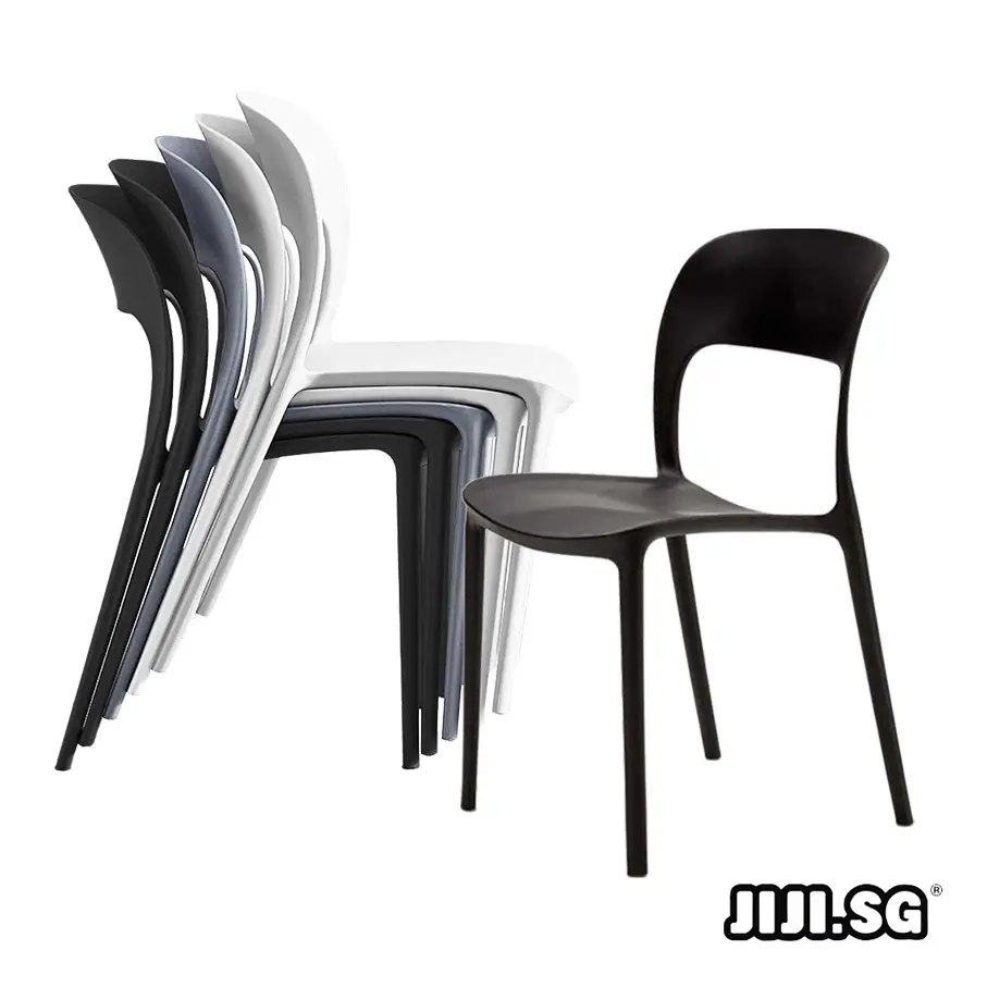 (JIJI.SG) MIKAEL Stackable Chair -  Nordic Style / PP Plastic / Dinning / Outdoor chair