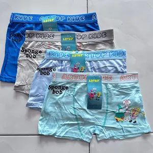 12 PCS Boxer Celana Dalam Artop Anak Cowok Motif Kartun Lucu Fashion