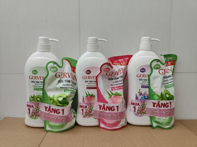 Sữa tắm Gervenne 900g tặng túi 450g ( Mẫu mới )