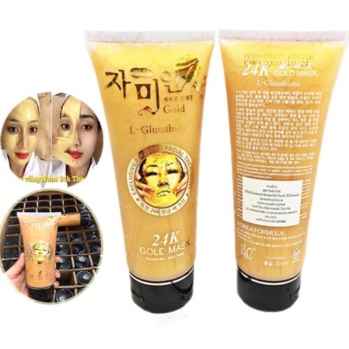 TẶNG KÈM CỌ Gel Lột Mặt Nạ Vàng 24k Gold Mask 1 tuýp Mặt nạ lột tinh chất vàng Hàn Quốc mặt nạ lột nám tàn nhang Collagen
