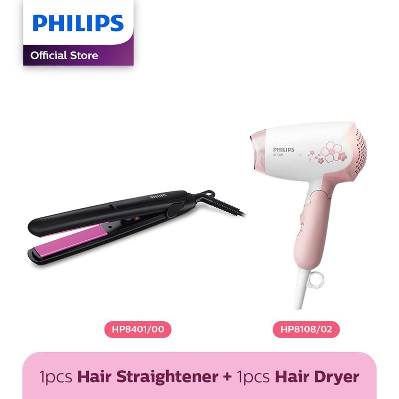 Philips Beauty Set - Hair Dryer + Straightener (Pengering & Catokan) Sisir Catokan 0