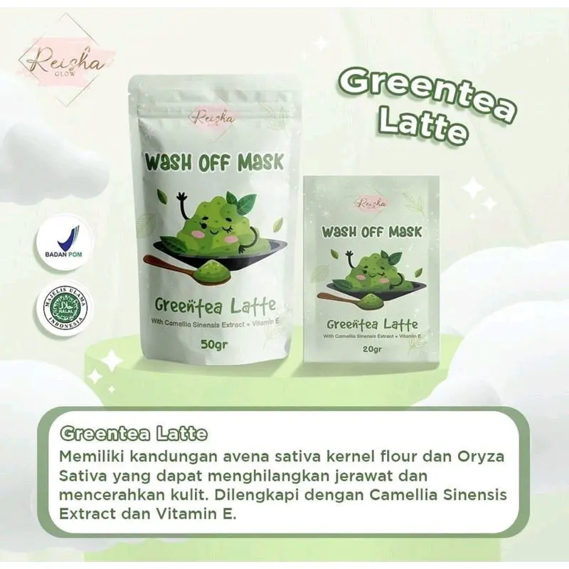 WASH OFF MASK MILK YOGURT | CHARCOAL | REMPAH HITAM | STRAWBERRY | GREENTEA | CAPPUCINO NOERA By REISHA 4