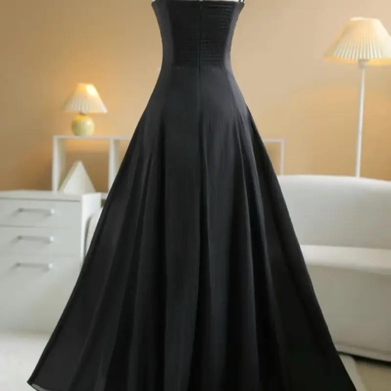 ĐẦM DỰ TIỆC , ĐI BIỂN , DẠO PHỐ , MACXI DÁNG DÀI TÙNG XÒE DRESS 2 Dây 1