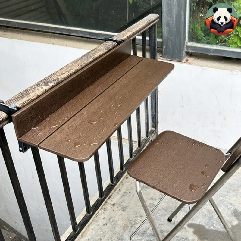 【SG Sales】Railing Hanging Balcony Table, Folding Bar Counter Table, Multifunctional Hanging Outdoor Leisure Bar Table,Bar Table