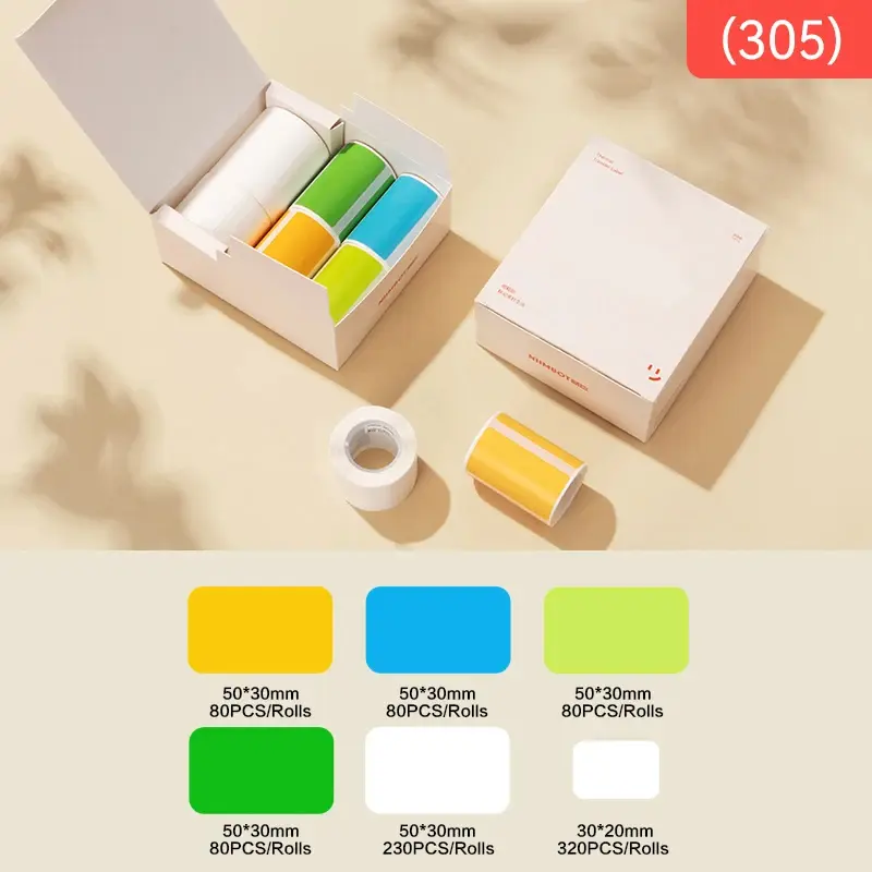 NIIMBOT B1 B21 B203 Office and Home Frozen Label Paper Resistant to Low Temperatures Down to -18°C Sticker Roll For Kitchen/Freezer Cabinet New