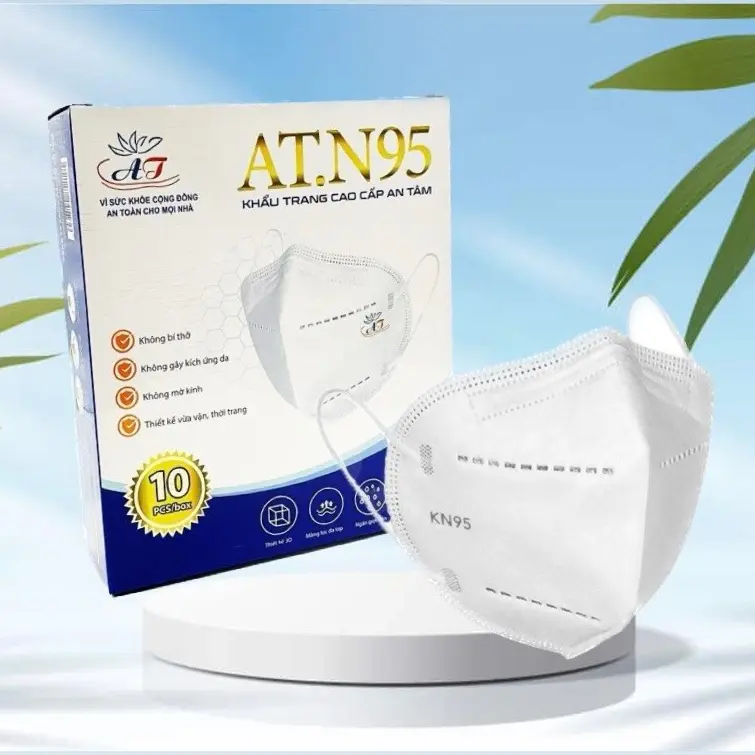 Khẩu Trang An Tâm N95 Mask 5 Lớp Kháng Khuẩn Chống Bụi Mịn Cao Cấp