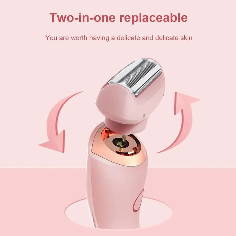 Product Introduction of Painless Hair Removal At Home, 2 In 1 Electric Shaver Razors For Women, Bikini Trimmer For Pubic Hair, Wet & Dry Electric Shaver Steel Waterproof Gentle Removable Stainless Stainless Steel Comfort Portable IPL Hair Removal with Cooling 27