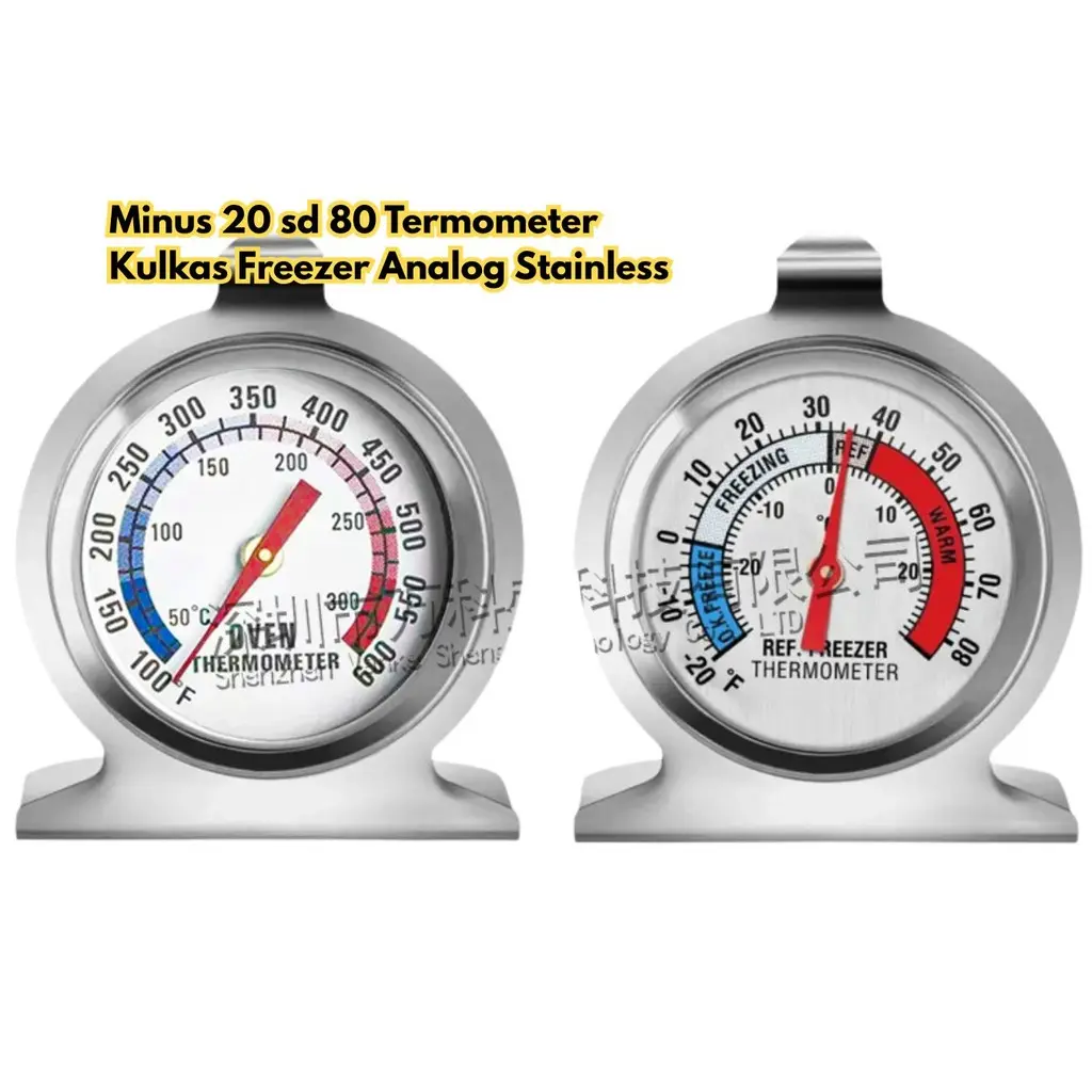 Minus 20 sd Termometer 80 Kulkas Freezer BR225 Stainless Analog