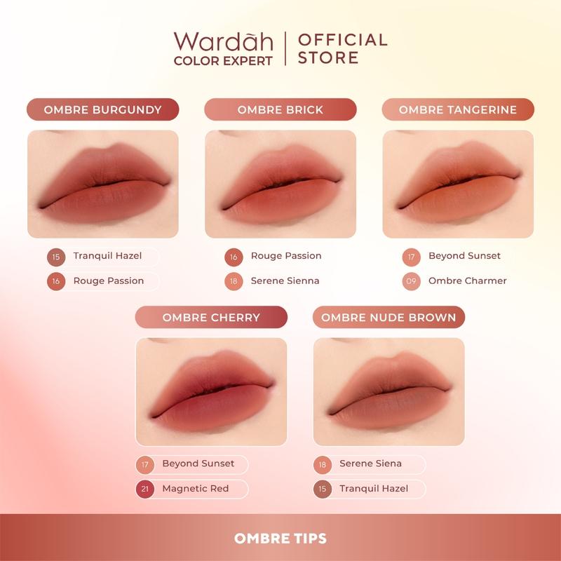 Wardah Colorfit Velvet Lip Mousse Color Therapy - Mousse-like Soft Matte Finish with Blurry Effect 5
