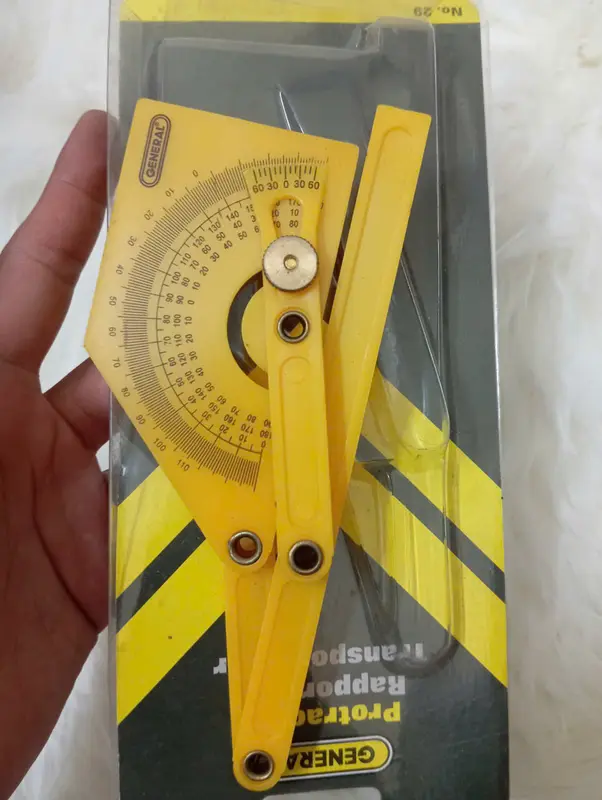 Dụng cụ đo góc và thước đo góc chính xác BBLUE 0° Đến 180° 2