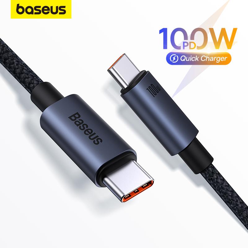 Dây Cáp Sạc Nhanh baseus 100w type-c to type-c iphone 15 pd / macbook / ipad / samsung / huawei xiaomi Phụ Kiện Usb